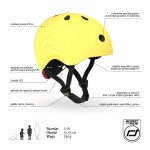 Kask S-M dla dzieci 3+ Lemon kolekcja Icecream / Scootandride