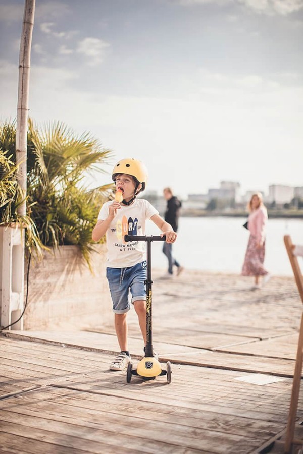 Kask S-M dla dzieci 3+ Lemon kolekcja Icecream / Scootandride