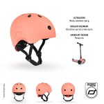 Kask S-M dla dzieci 3+ Peach kolekcja Icecream / Scootandride