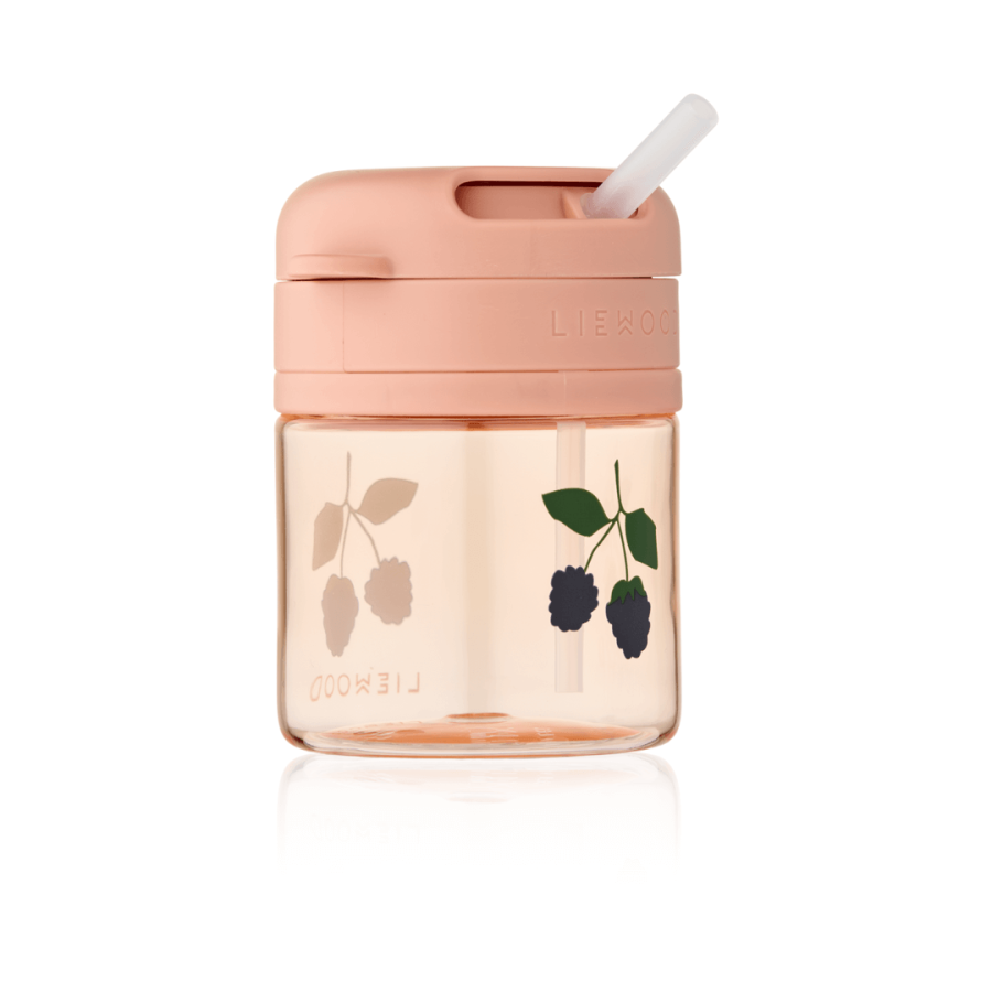 Bidon tritanowy z chowaną rurką Pavia 280ml - berry, pale tuscany / Liewood