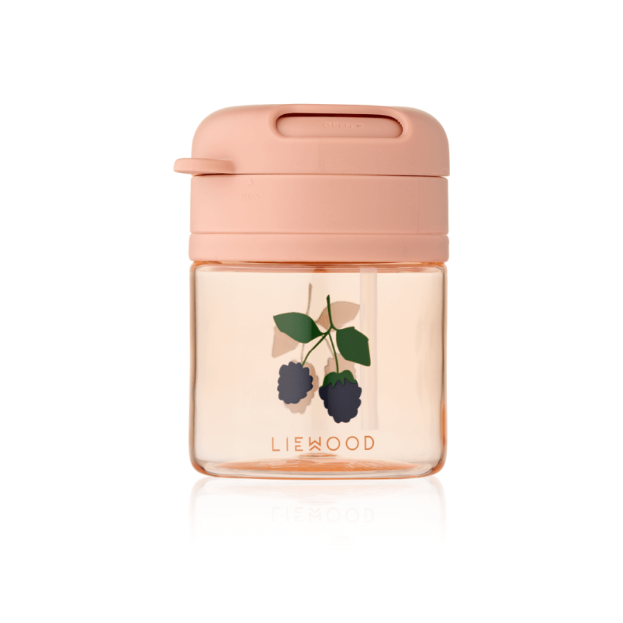 Bidon tritanowy z chowaną rurką Pavia 280ml - berry, pale tuscany / Liewood