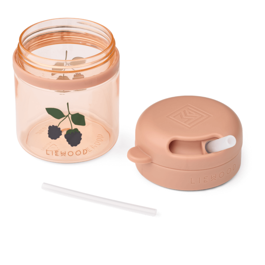 Bidon tritanowy z chowaną rurką Pavia 280ml - berry, pale tuscany / Liewood