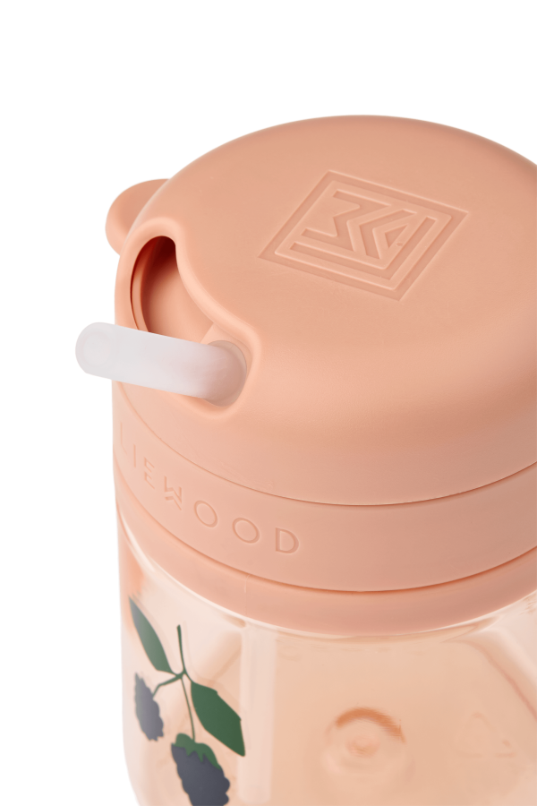 Bidon tritanowy z chowaną rurką Pavia 280ml - berry, pale tuscany / Liewood