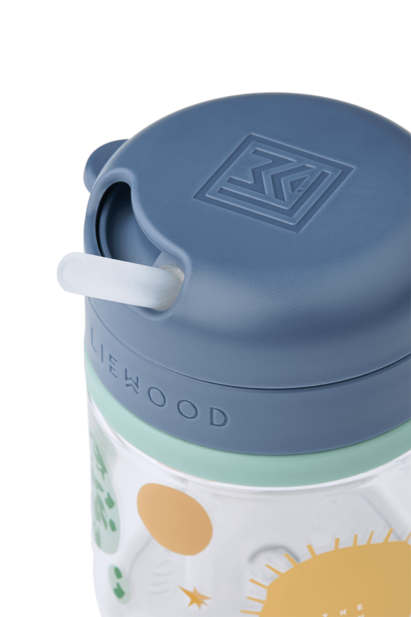 Bidon tritanowy z chowaną rurką Pavia 280ml - universe, classic navy / Liewood