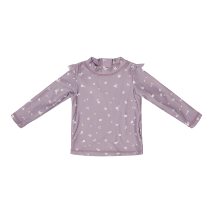Koszulka do kąpieli z długim rękawem Mauve Blossom / Little Dutch