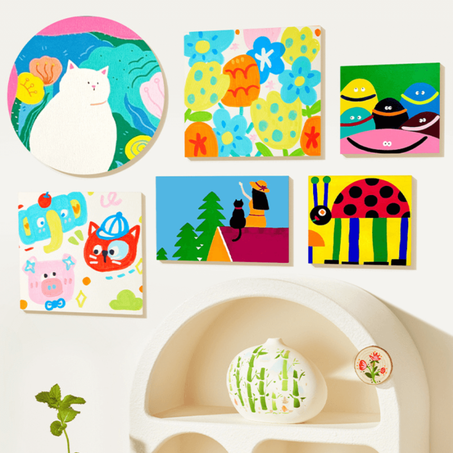 Markery akrylowe z okrągłą końcówką (6 kolorów) / Mideer