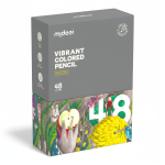 Trójkątne kredki w żywych kolorach (48 szt.) / Mideer