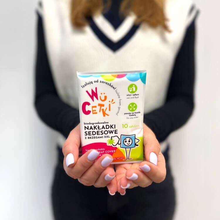 Jednorazowe nakładki na toaletę dla dzieci i dorosłych – wydłużone brzegi, 3 opakowania 10 szt. / WuCetki
