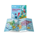 Mapa świata dla dzieci 4+ / Czytaj z Albikiem