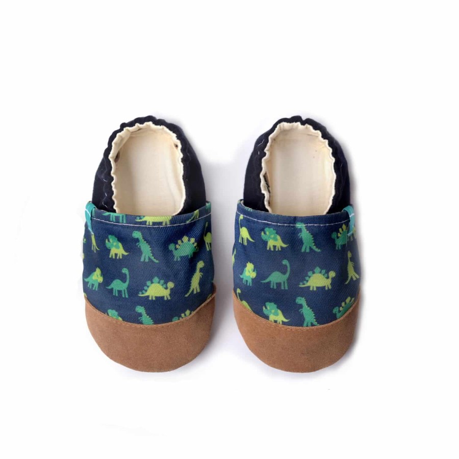 Kapcie do domu, żłobka, przedszkola - NAVY DINO / TITOT