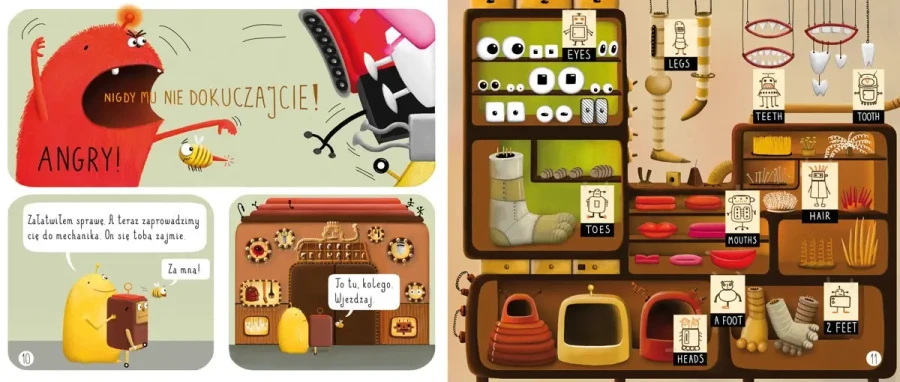 Części ciała i liczby. Pops i Boti uczą angielskiego / Nasza Księgarnia