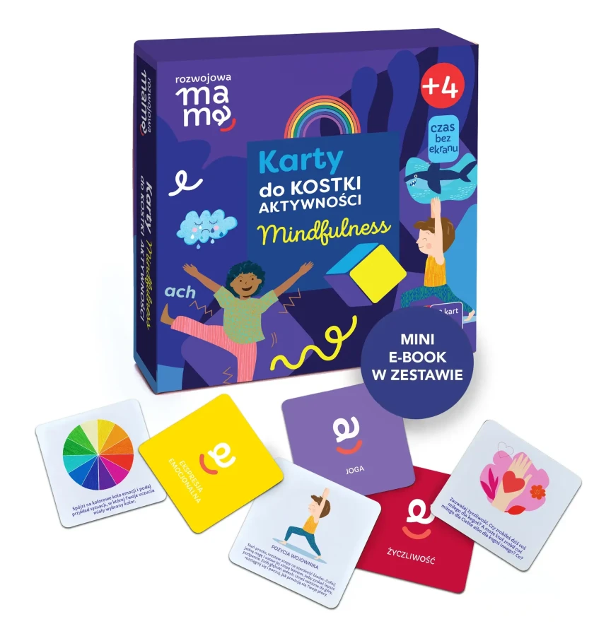Kostka aktywności - mindfulness. Gra + mini e-book 4+ / rozwojowa mama