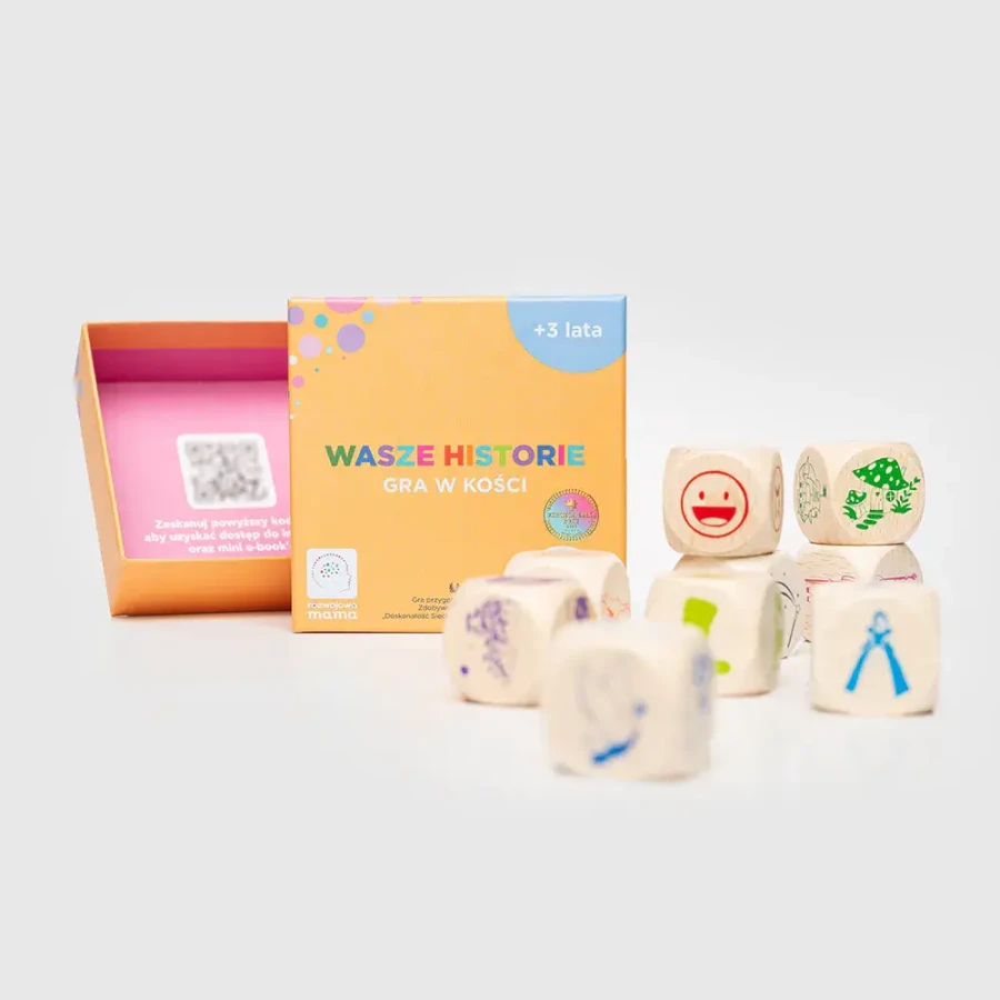 Wasze historie - zestaw kości do opowiadania historii + mini e-book 3+ / rozwojowa mama