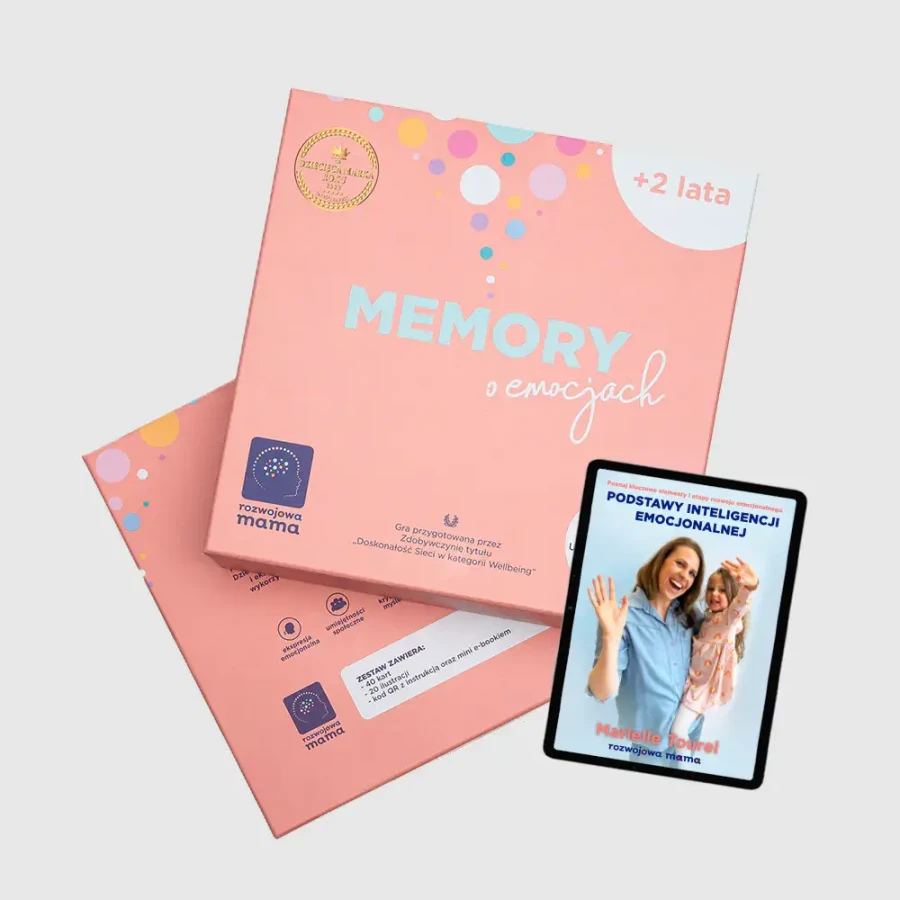 Memory o emocjach – gra o emocjach + mini e-book 2+ / rozwojowa mama
