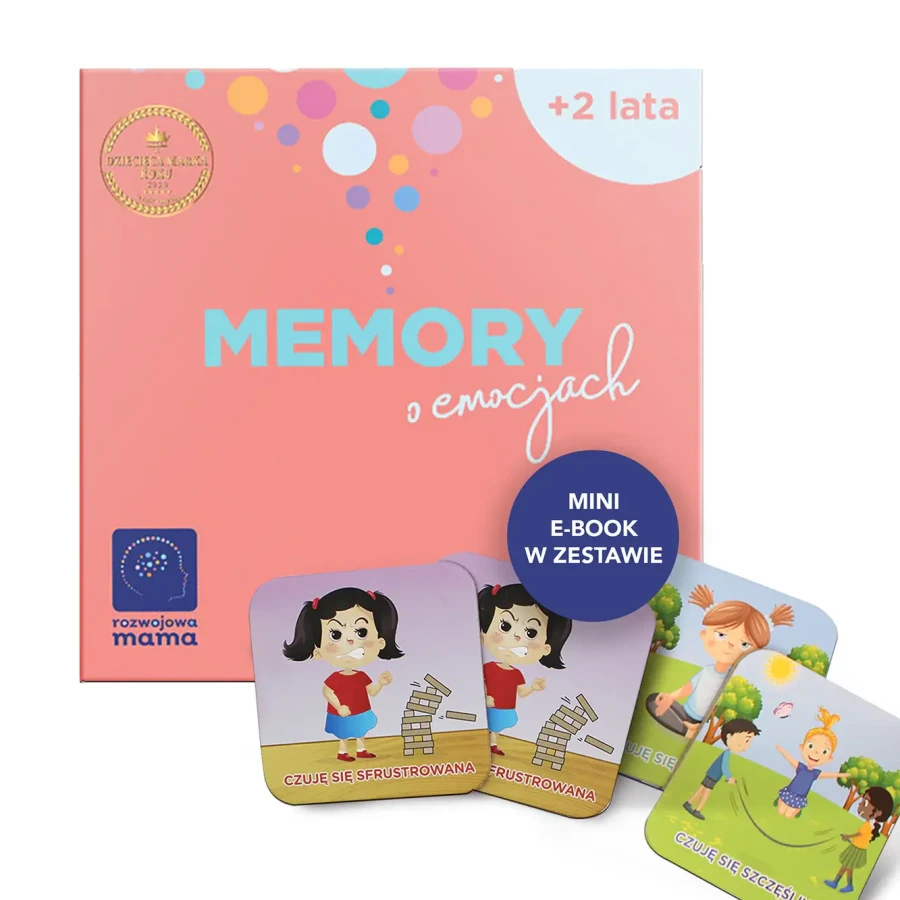 Memory o emocjach – gra o emocjach + mini e-book 2+ / rozwojowa mama