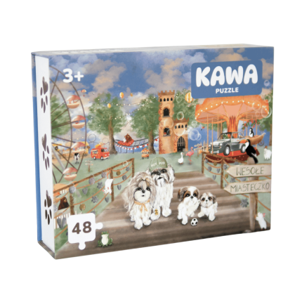 Puzzle XL prezentowe 48 elementów "Wesołe Miasteczko" / Neverending store Anna Załęcka