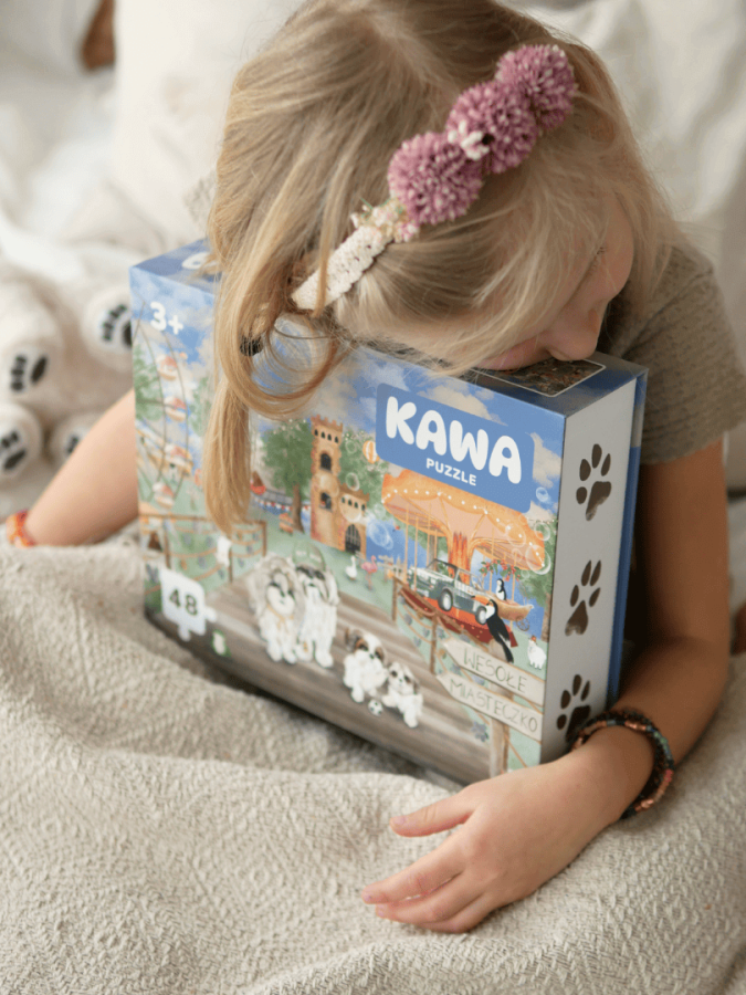Puzzle XL prezentowe 48 elementów "Wesołe Miasteczko" / Neverending store Anna Załęcka