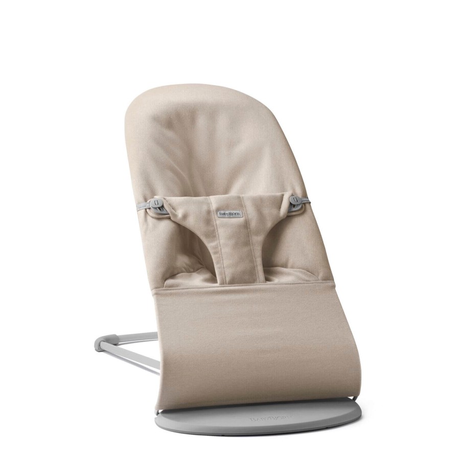 BABYBJORN - leżaczek BLISS WOVEN, Jasny Beż melanż