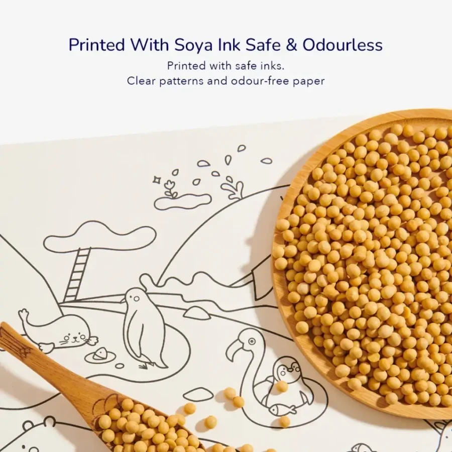 Kolorowanka w rolce samoprzylepna - Dinozaury / Mideer