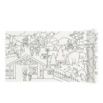 Kolorowanka w rolce samoprzylepna - Magiczne Zoo / Mideer