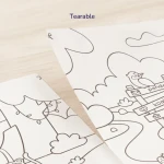 Kolorowanka w rolce samoprzylepna - Magiczne Zoo / Mideer