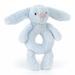 Króliczek grzechotka 18 cm - niebieski / Jellycat