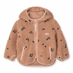 Polarowa kurtka Mara z uszami - berry, pale tuscany, embriodery / Liewood