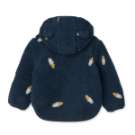 Polarowa kurtka Mara z uszami - rocket, classic navy, embroidery / Liewood