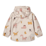 Komplet przeciwdeszczowy Manu - cats and dogs, sandy / Liewood