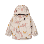 Komplet przeciwdeszczowy Manu - cats and dogs, sandy / Liewood