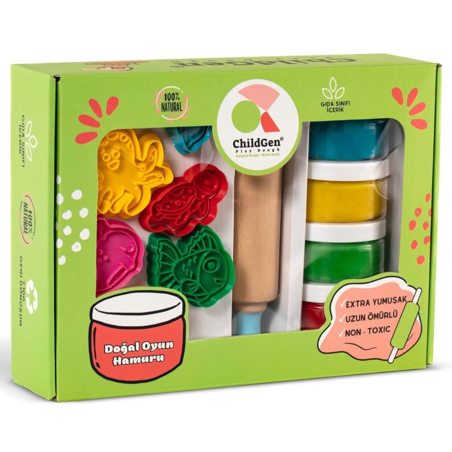 Zestaw kreatywny MORSKIE ZWIERZĘTA, 100% naturalna ciastolina i akcesoria / ChildGen