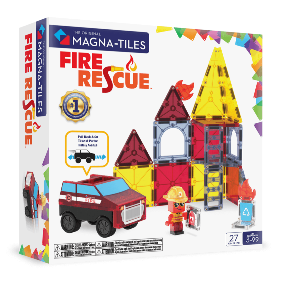 Klocki magnetyczne Straż Pożarna 27 el. / Magna-Tiles