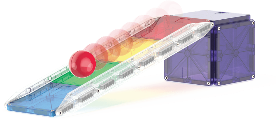 Klocki magnetyczne Rail Racers XL 90 el. / Magna-Tiles
