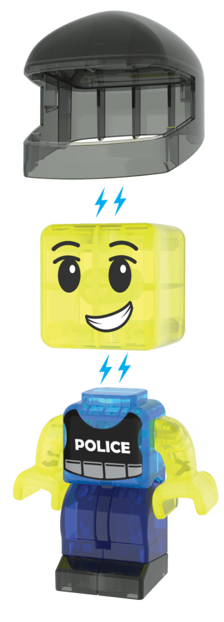 Klocki magnetyczne Patrol Policji 20 el. / Magna-Tiles