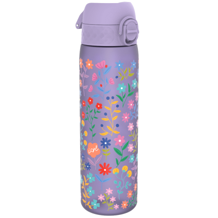 Wąska butelka na napoje - Delicate Floral (Periwinkle), 500ml / ION8®