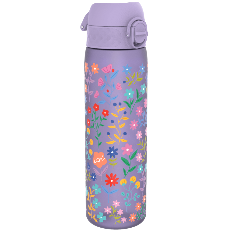 Wąska butelka na napoje - Delicate Floral (Periwinkle), 500ml / ION8®
