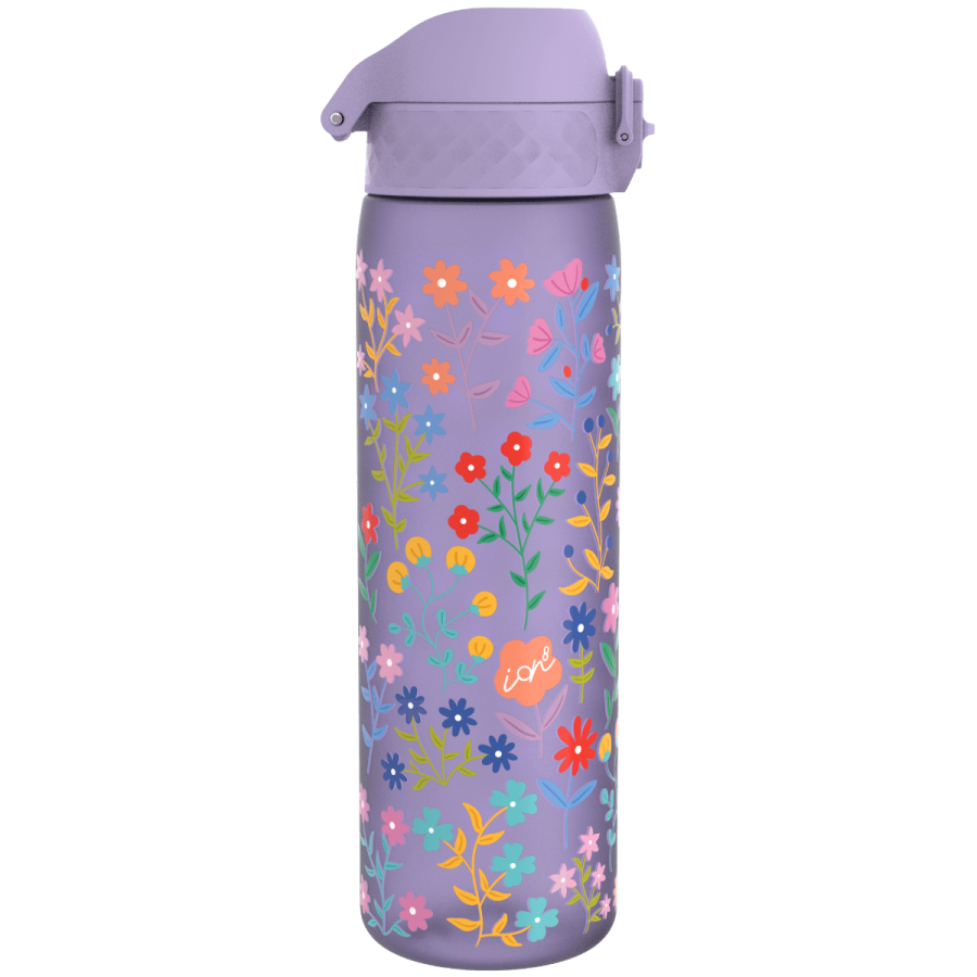 Wąska butelka na napoje - Delicate Floral (Periwinkle), 500ml / ION8®