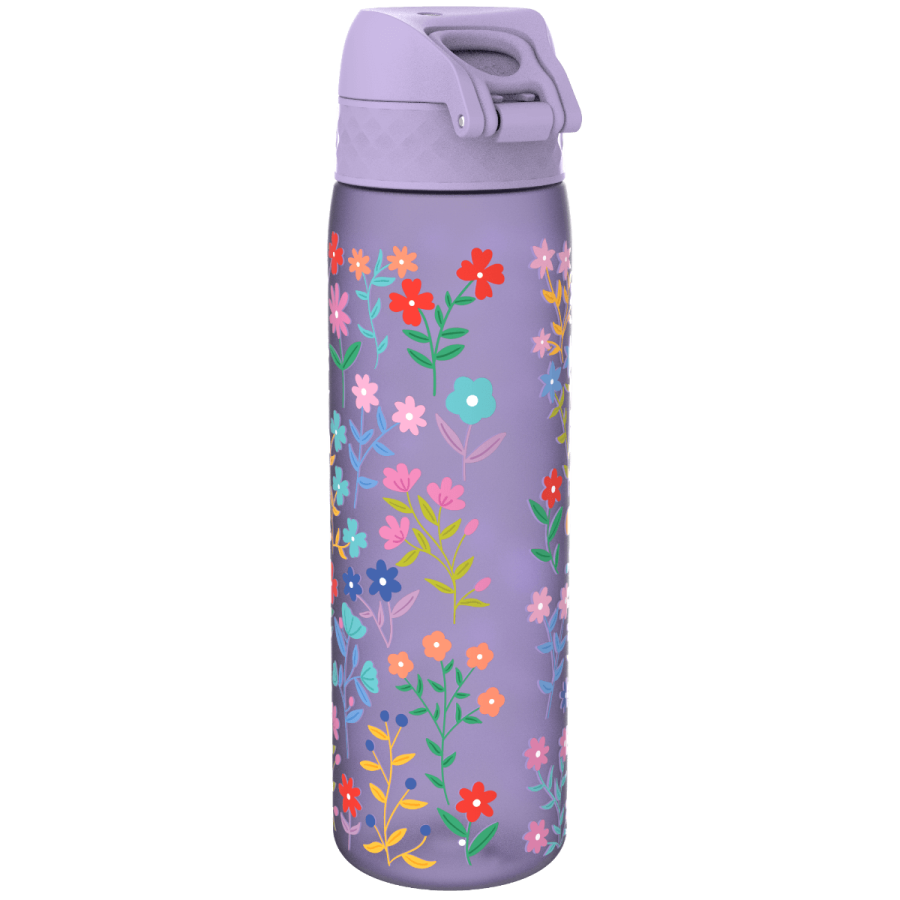Wąska butelka na napoje - Delicate Floral (Periwinkle), 500ml / ION8®