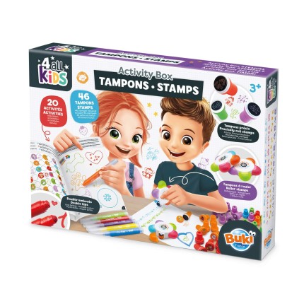 Zestaw artystyczny PIECZĄTKI z książeczką aktywności / Buki