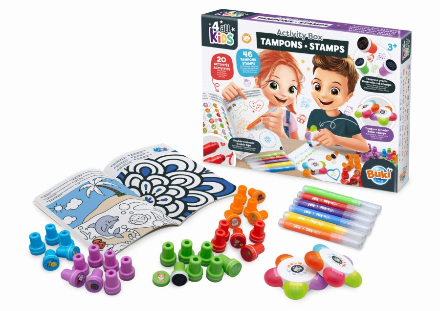 Zestaw artystyczny PIECZĄTKI z książeczką aktywności / Buki