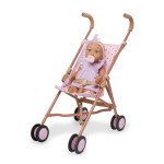 Lalka niemowlę ze smoczkiem, w sukience i opasce, wersja fioletowa / LullaBaby