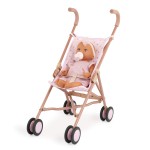 Lalka niemowlę ze smoczkiem, w sukience i opasce, wersja różowa / LullaBaby