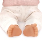 Lalka niemowlę z włosami i smoczkiem, w dwuczęściowym ubranku - blondynka / LullaBaby