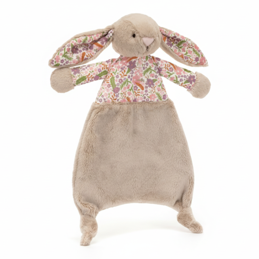 Króliczek z Kwiecistymi Uszami „Petal” Szmatka Przytulanka Beżowa 28 cm / Jellycat
