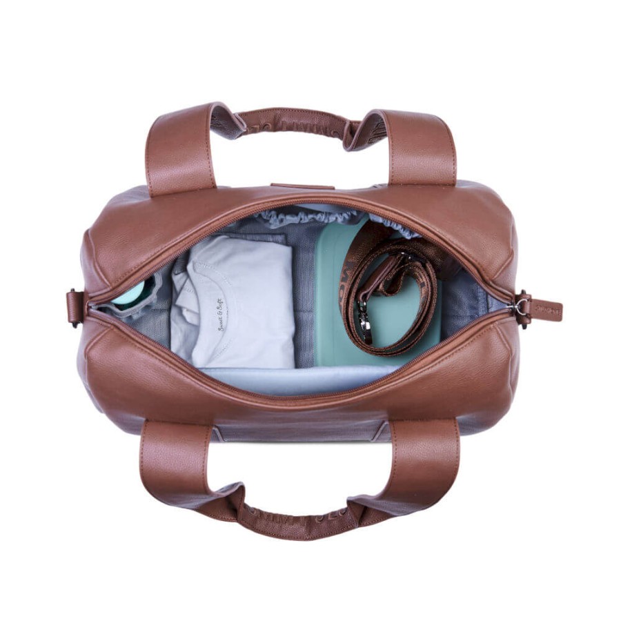 Torba do wózka Mommy Club Vegan Leather Dark Brown / Childhome