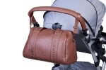 Torba do wózka Mommy Club Vegan Leather Dark Brown / Childhome