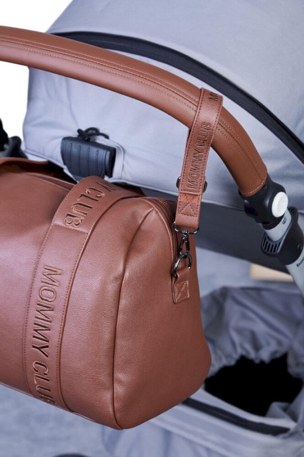 Torba do wózka Mommy Club Vegan Leather Dark Brown / Childhome