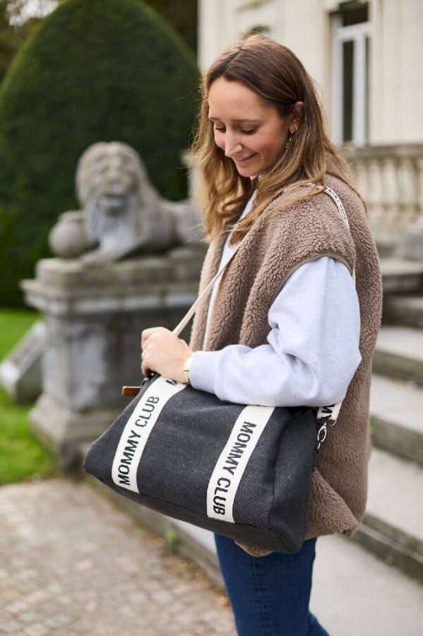 Torba do wózka Mommy Club Signature Black / Childhome