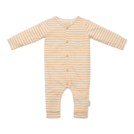 Piżamka jednoczęściowa Natural Stripes / Little Dutch