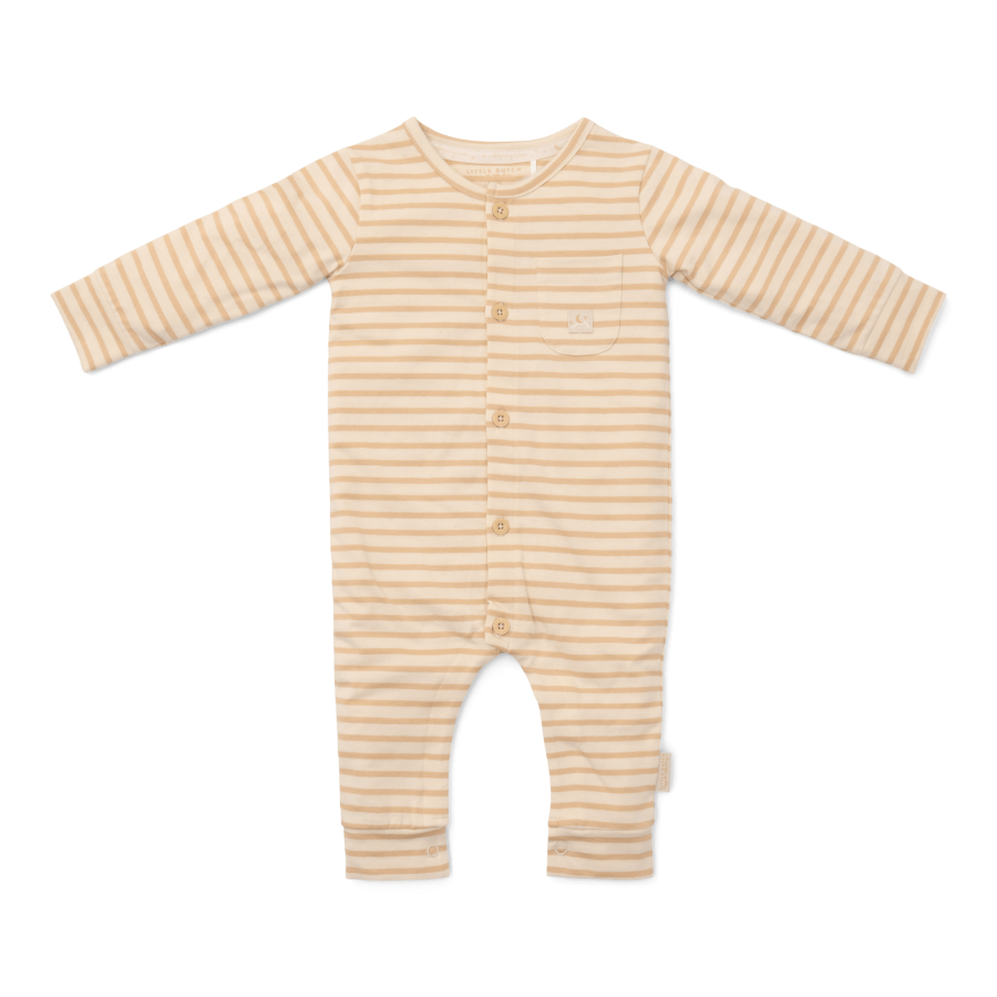 Piżamka jednoczęściowa Natural Stripes / Little Dutch